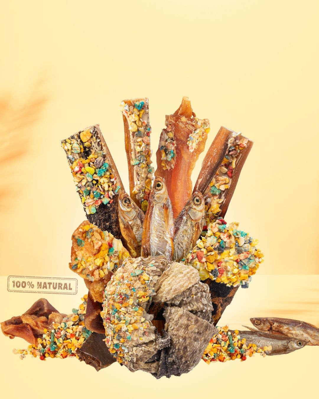 Candy Crush Pack - Gedroogd vlees en vis met dogfetti