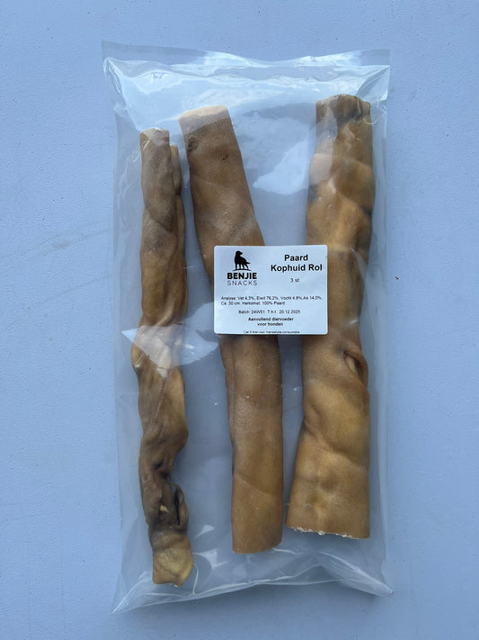 Benjie kophuid rol paard (per stuk)