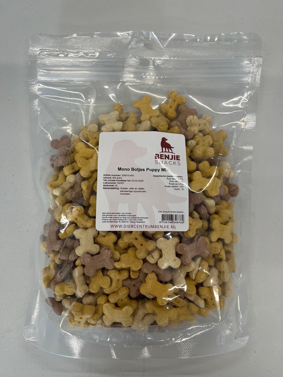 Benjie mono botjes puppy mix