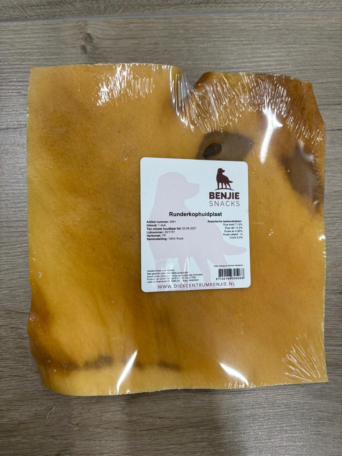 Benjie runderkophuid plaat