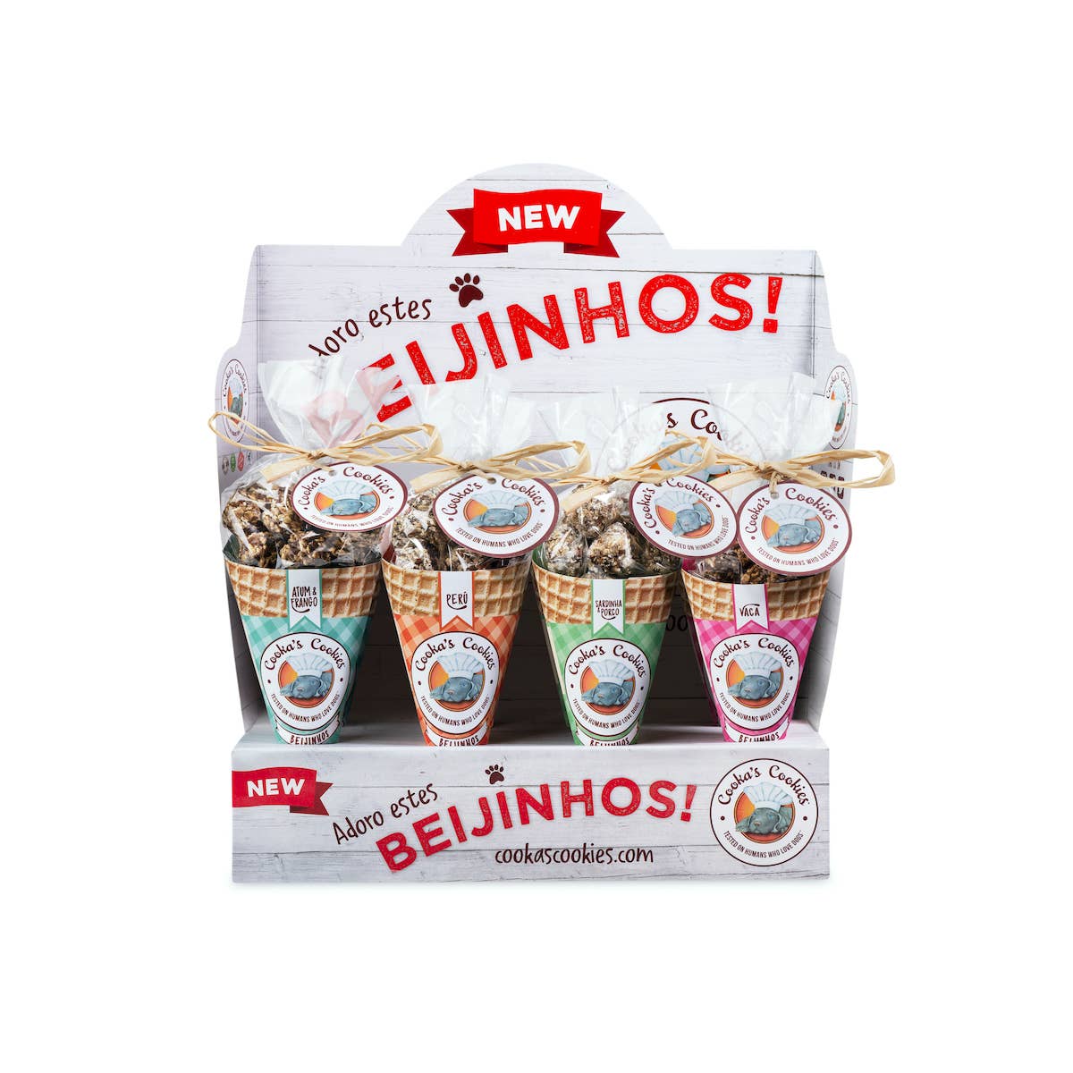 Roze kusjes - Kalkoen & Tonijn Hondensnacks