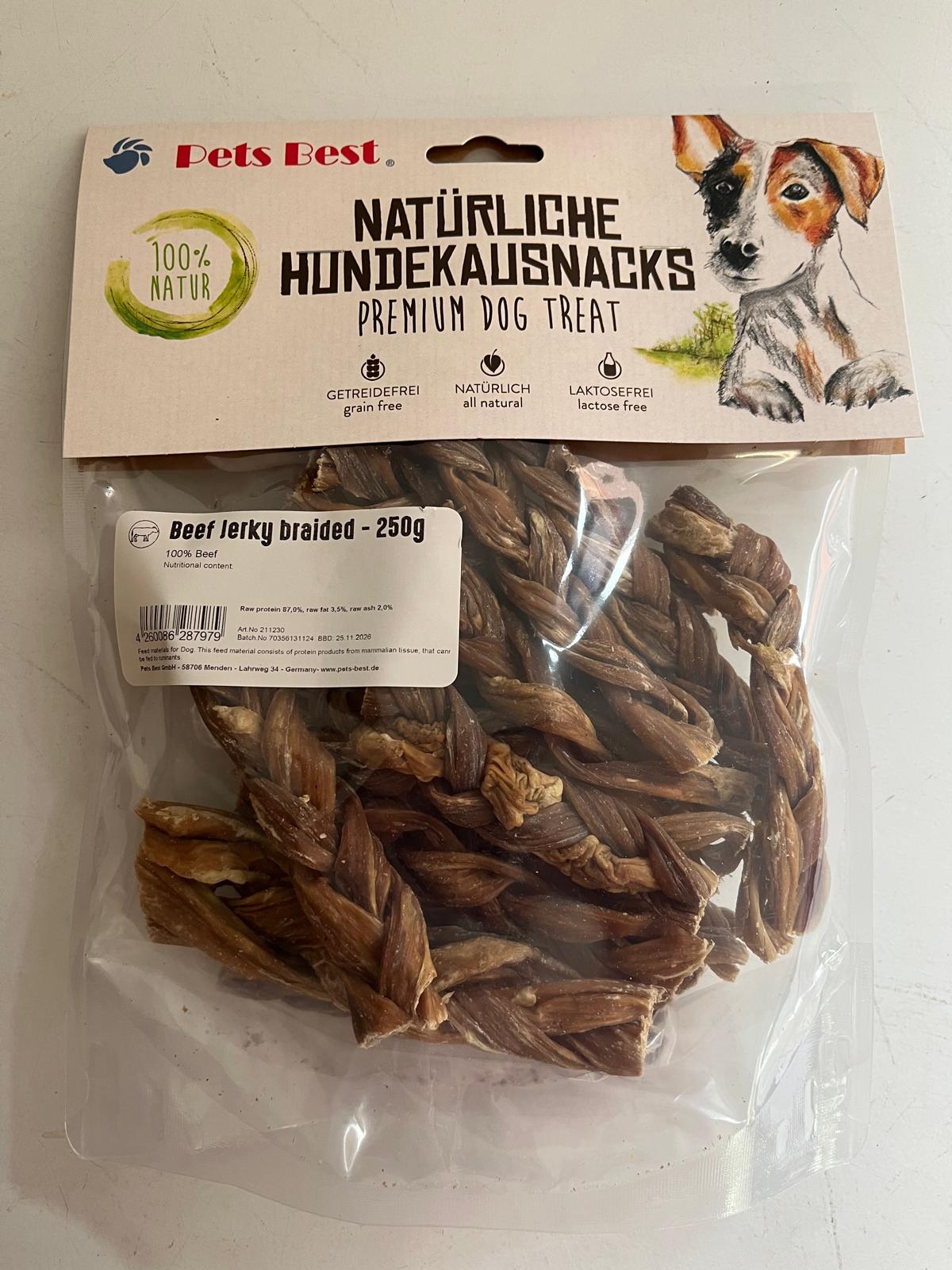 Pets Best gevlochten beef jerky