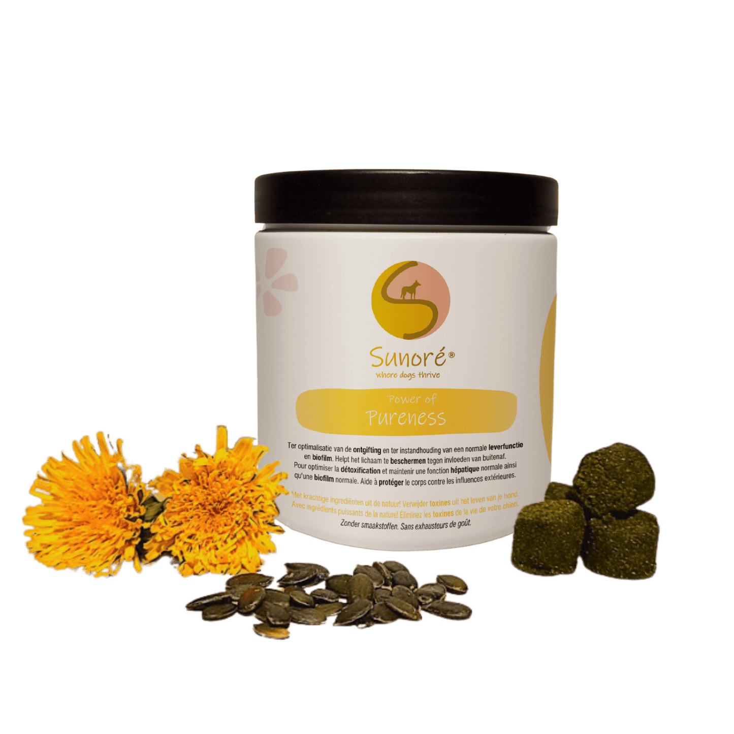 Power of Pureness – leverondersteuning en gezonde biofilm voor honden