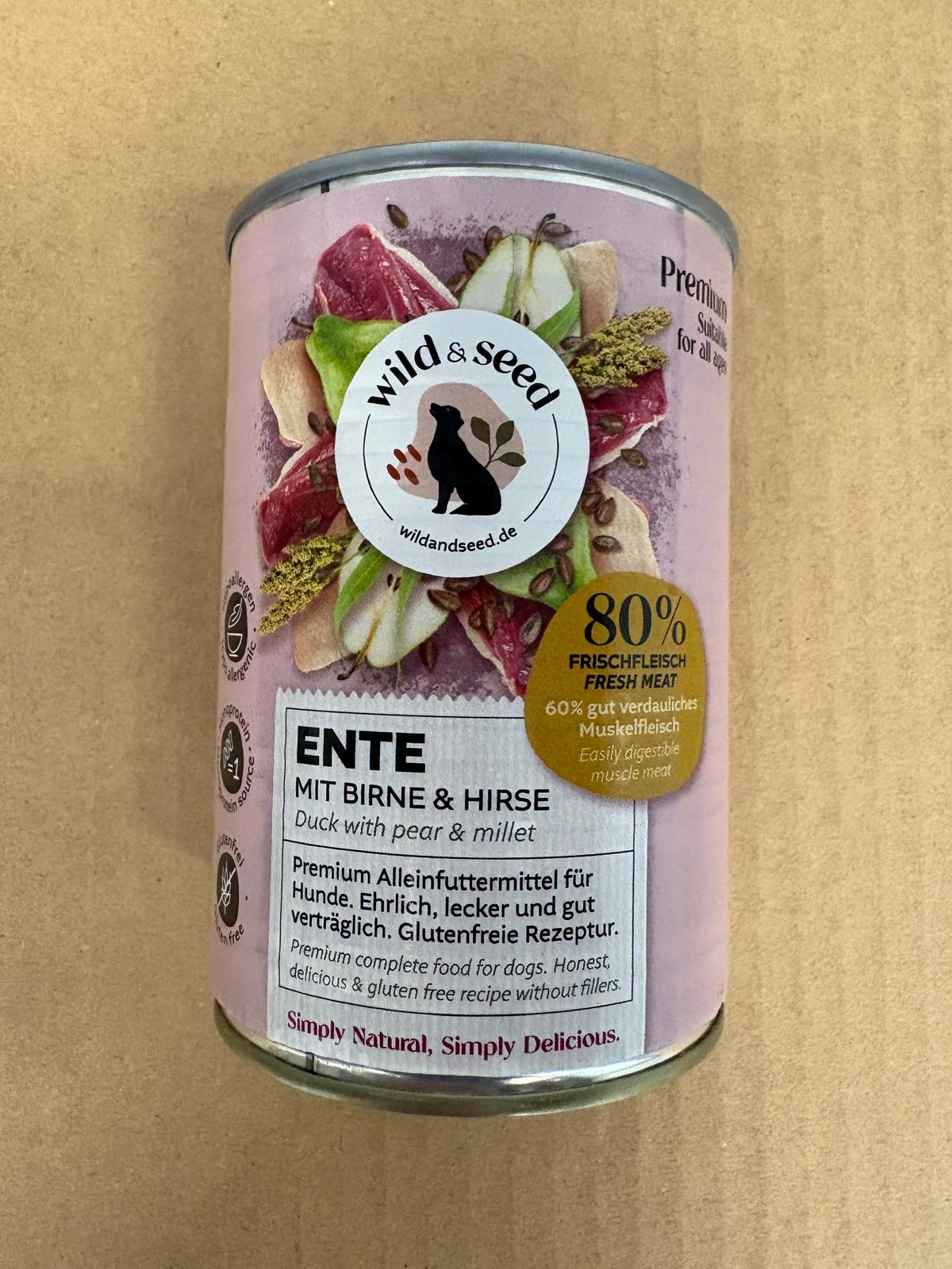 Wild&Seed Premium Natvoer Eend & Peer