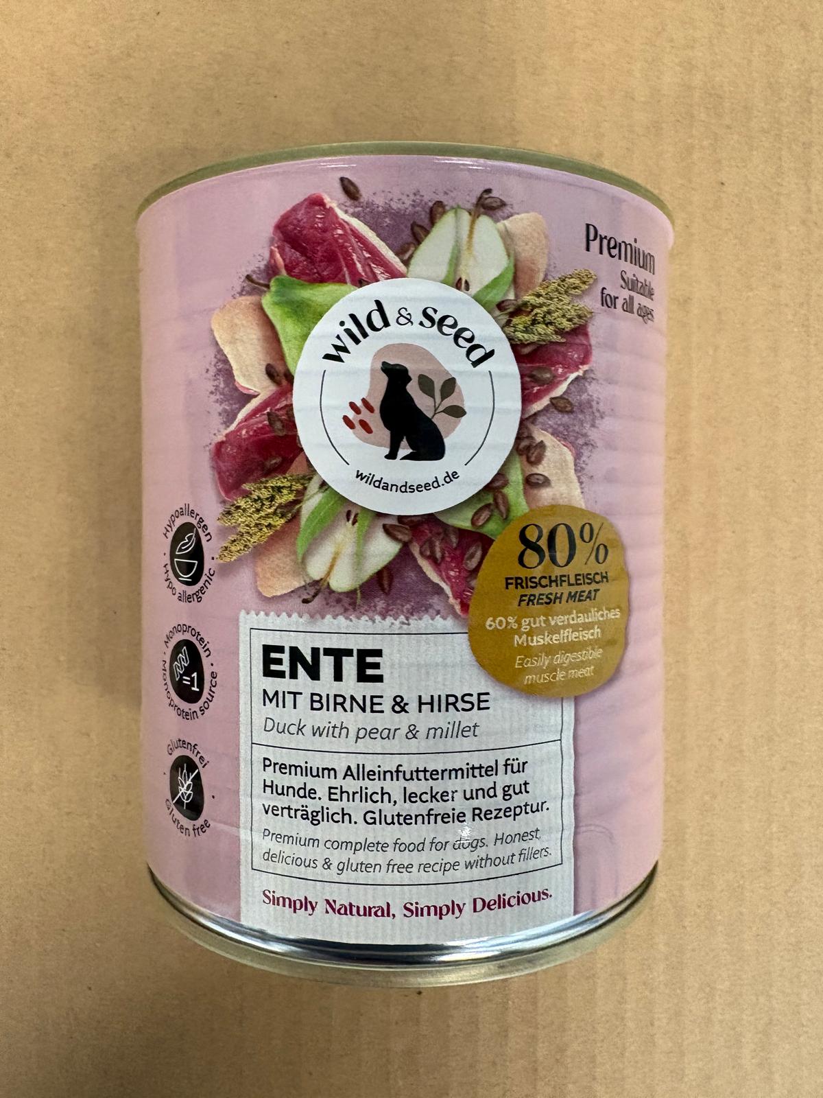 Wild&Seed Premium Natvoer Eend & Peer